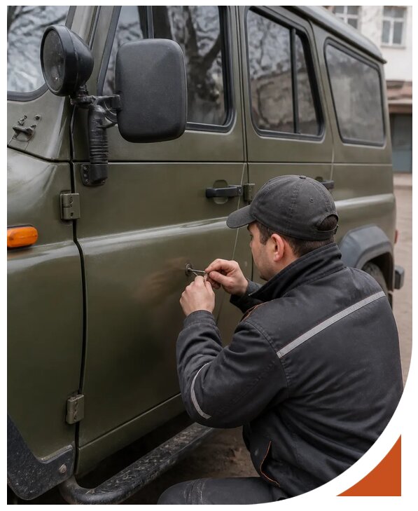 Профессиональное вскрытие автомобиля УАЗ без повреждений в Кандалакше
